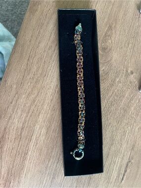 Technibond Iridescent Multicolor Chain Bracelet